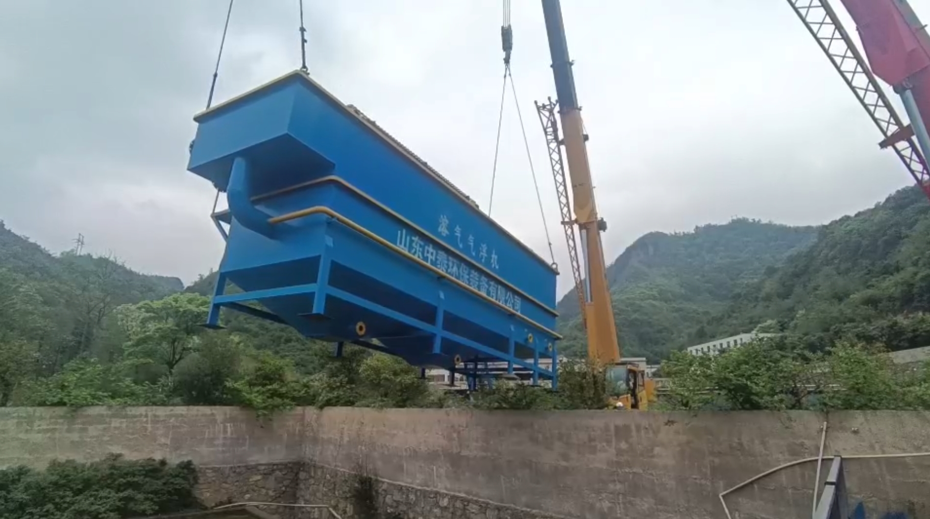 氣浮機,高效氣浮機,溶氣氣浮機,氣浮機安裝現場